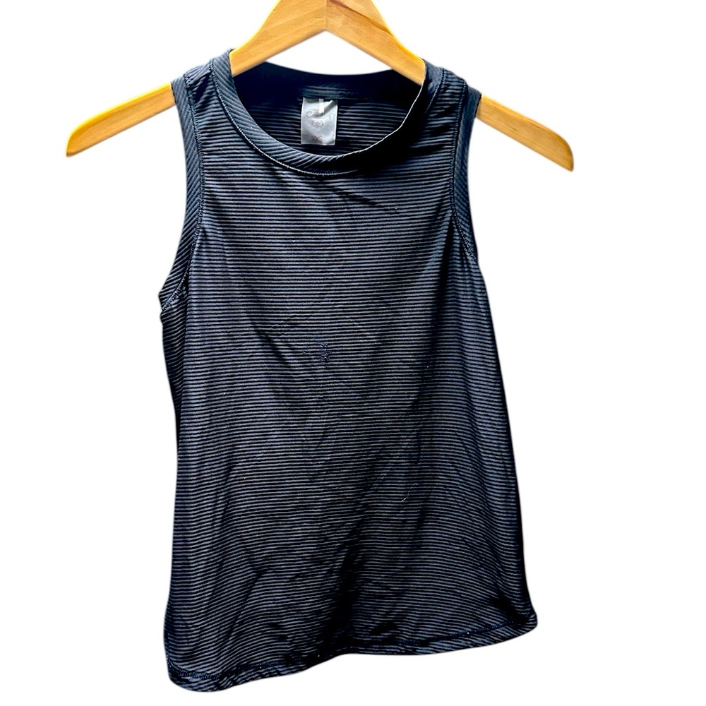 Calia by Carrie Underwood Black Ribbed Texture Yoga Workout Tank Size XXS